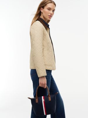 Женская сумка Tommy Hilfiger Monogram Signature Stripe Mini, цвет: Космический синий — фото 2