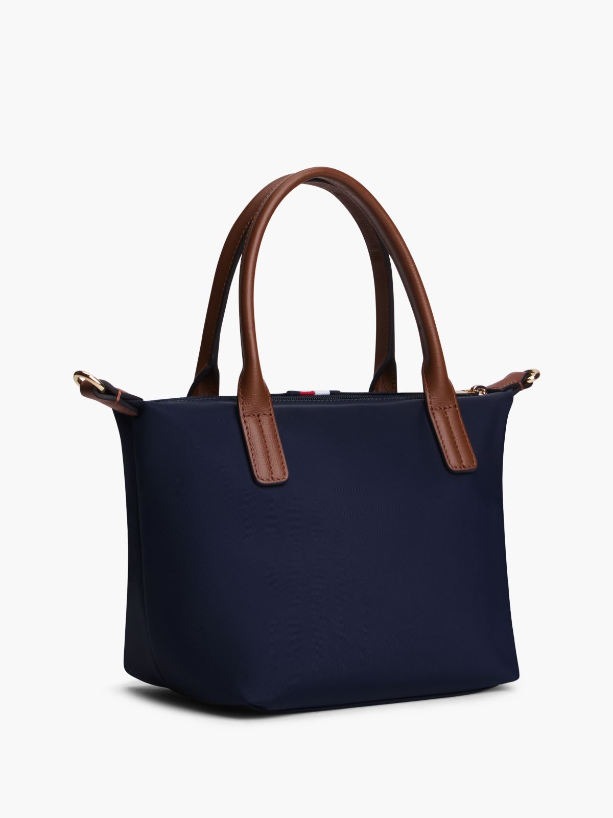 Monogram Signature Stripe Mini Tote Bag — Space Blue