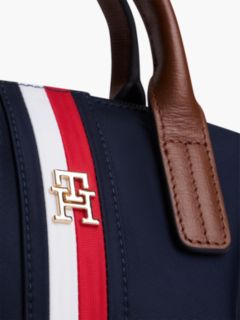 Monogram Signature Stripe Mini Tote Bag — Space Blue 4