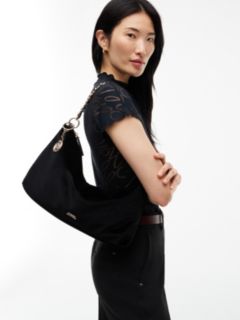 Velvet Chain Strap Mini Bag — Black 2
