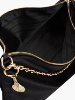 Velvet Chain Strap Mini Bag — Black 4