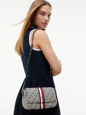 Женские сумки Tommy Hilfiger Signature Stripe Jacquard Crossbody — фото 2