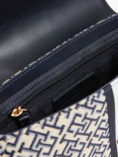 Signature Stripe Jacquard Crossbody Bag — Space Blue 4