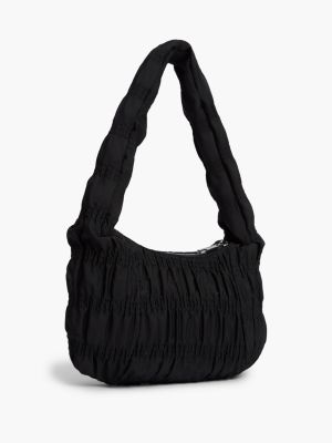 Женская сумка Tommy Jeans Ruched Shoulder, цвет: Чёрный — фото 3