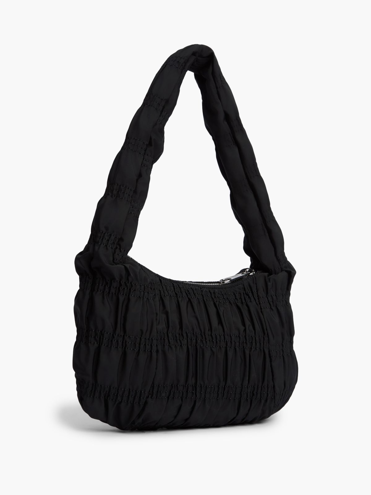 Tommy Jeans Ruched Shoulder Bag — Black