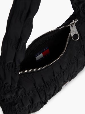 Женская сумка Tommy Jeans Ruched Shoulder, цвет: Чёрный — фото 4