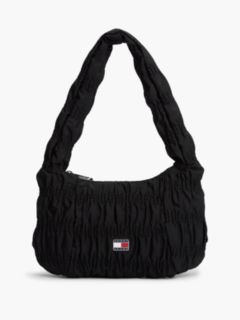 Tommy Jeans Ruched Shoulder Bag — Black 1