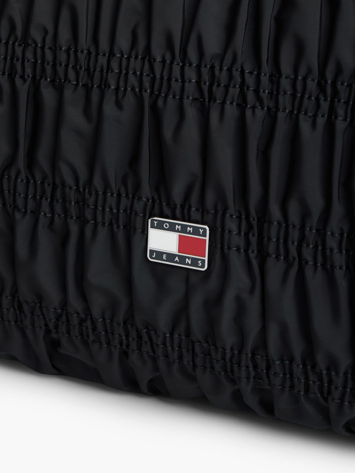 Tommy Jeans Ruched Crossbody Bag — Black