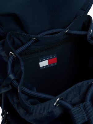 Рюкзак Tommy Hilfiger Tommy Jeans Faux Fur, цвет: Тёмно-синий — фото 4
