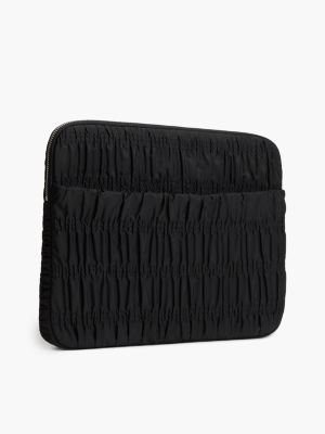 Женская сумка Tommy Jeans Ruched Laptop Sleeve, цвет: Чёрный — фото 2