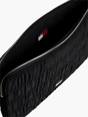 Женская сумка Tommy Jeans Ruched Laptop Sleeve, цвет: Чёрный — фото 3