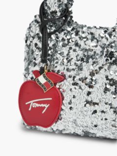 Tommy Jeans Sequined Mini Tote Bag — Silver 5