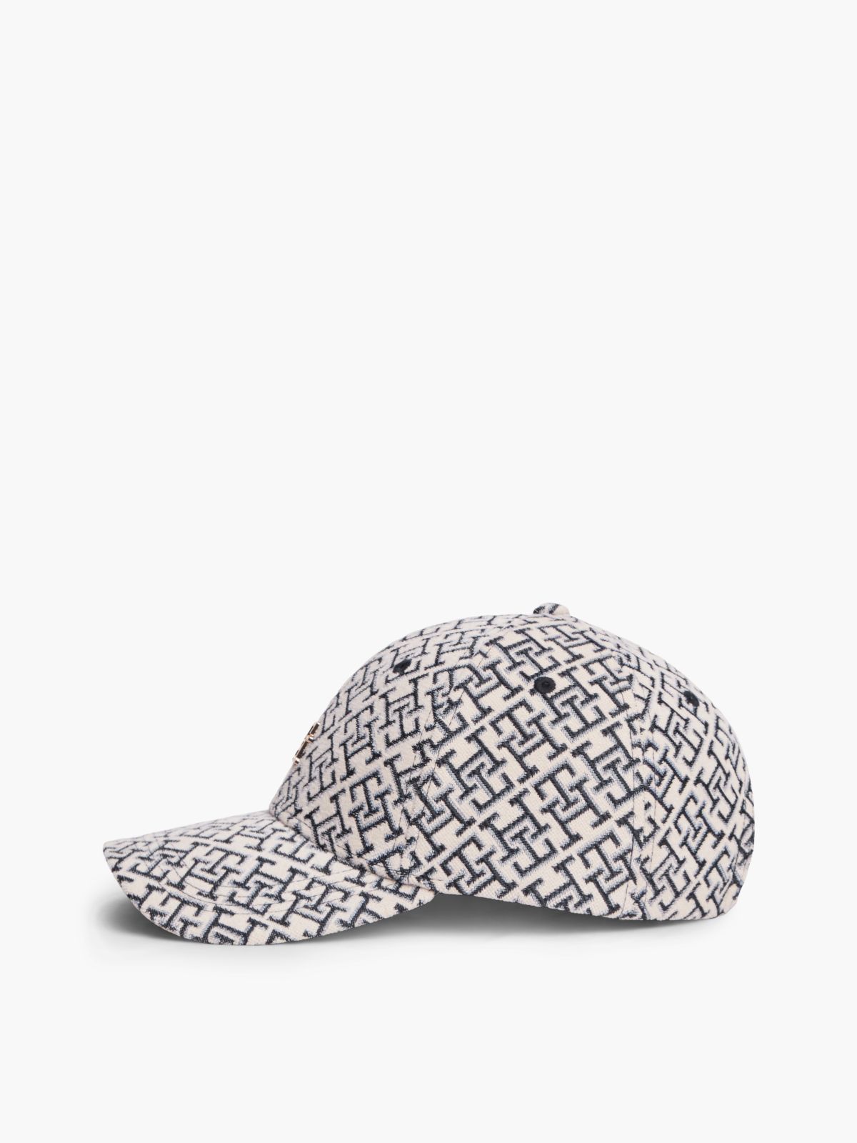 Jacquard Monogram Baseball Cap — Space Blue