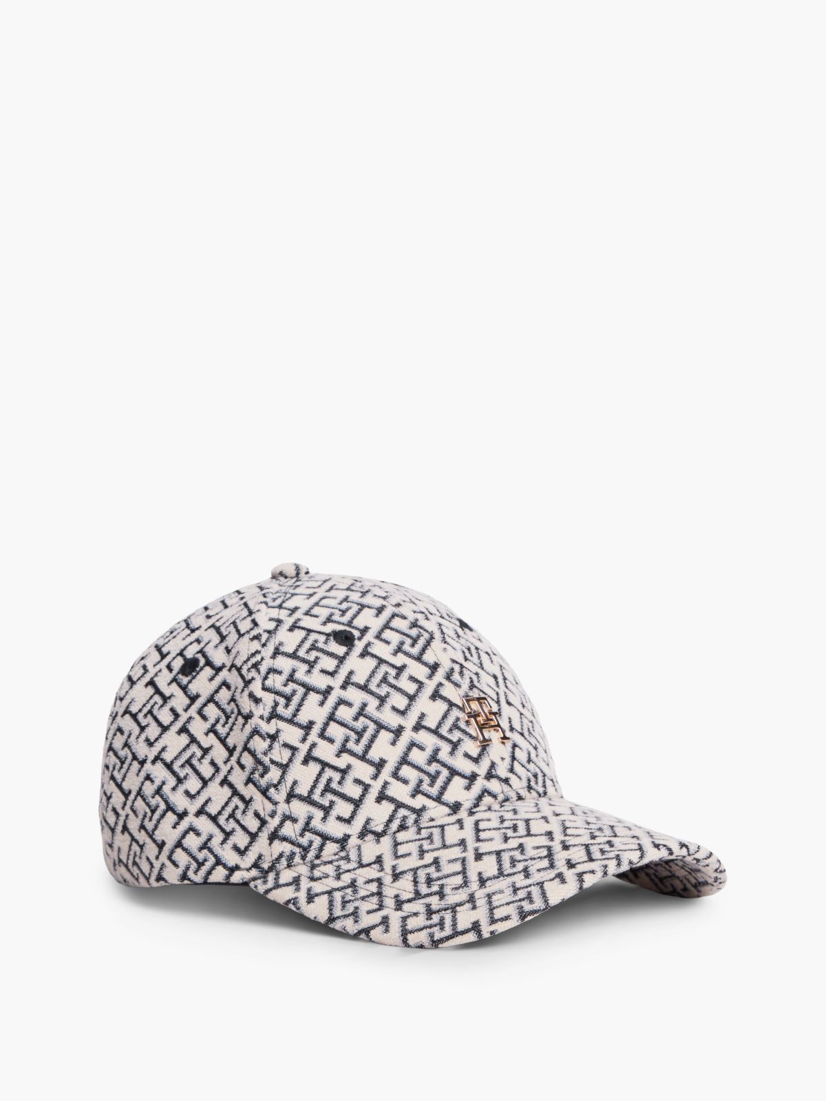 Jacquard Monogram Baseball Cap — Space Blue