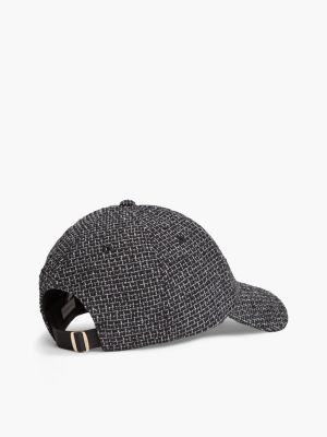Женская кепка Tommy Hilfiger Monogram Logo Boucle, цвет: Чёрный — фото 2