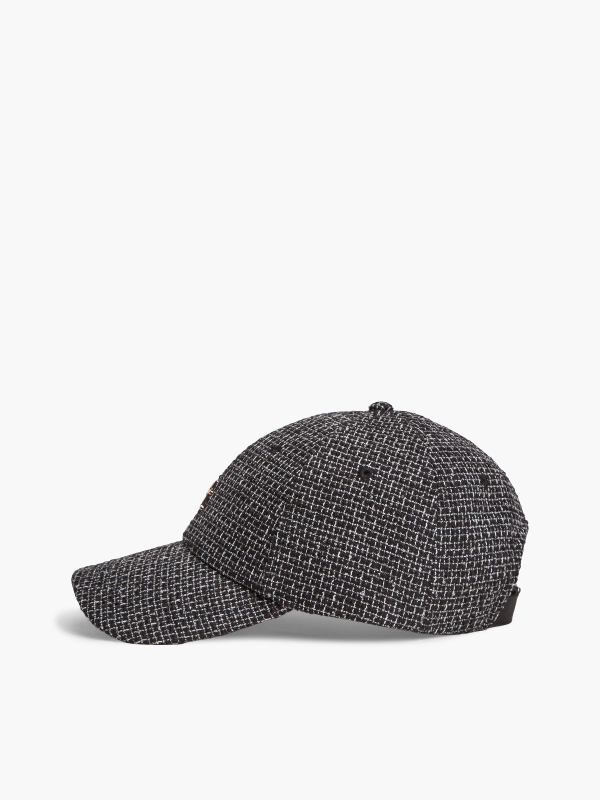 Monogram Logo Boucle Baseball Cap — Black