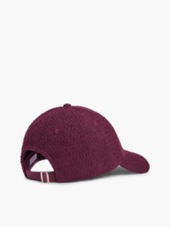 Monogram Logo Boucle Baseball Cap — Deep Burgundy 2