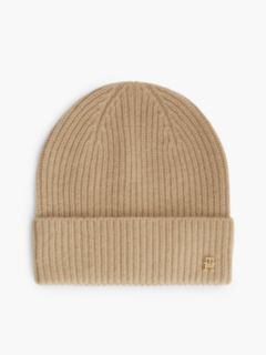 Monogram Hardware Cashmere Beanie — Horseradish 1