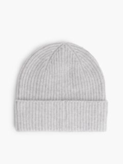 Monogram Hardware Cashmere Beanie — Light Grey Heather 2