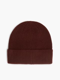 Monogram Hardware Cashmere Beanie — Deep Burgundy 2