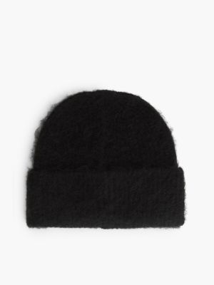 Женская шапка Tommy Hilfiger Monogram Knit Beanie, цвет: Чёрный — фото 2