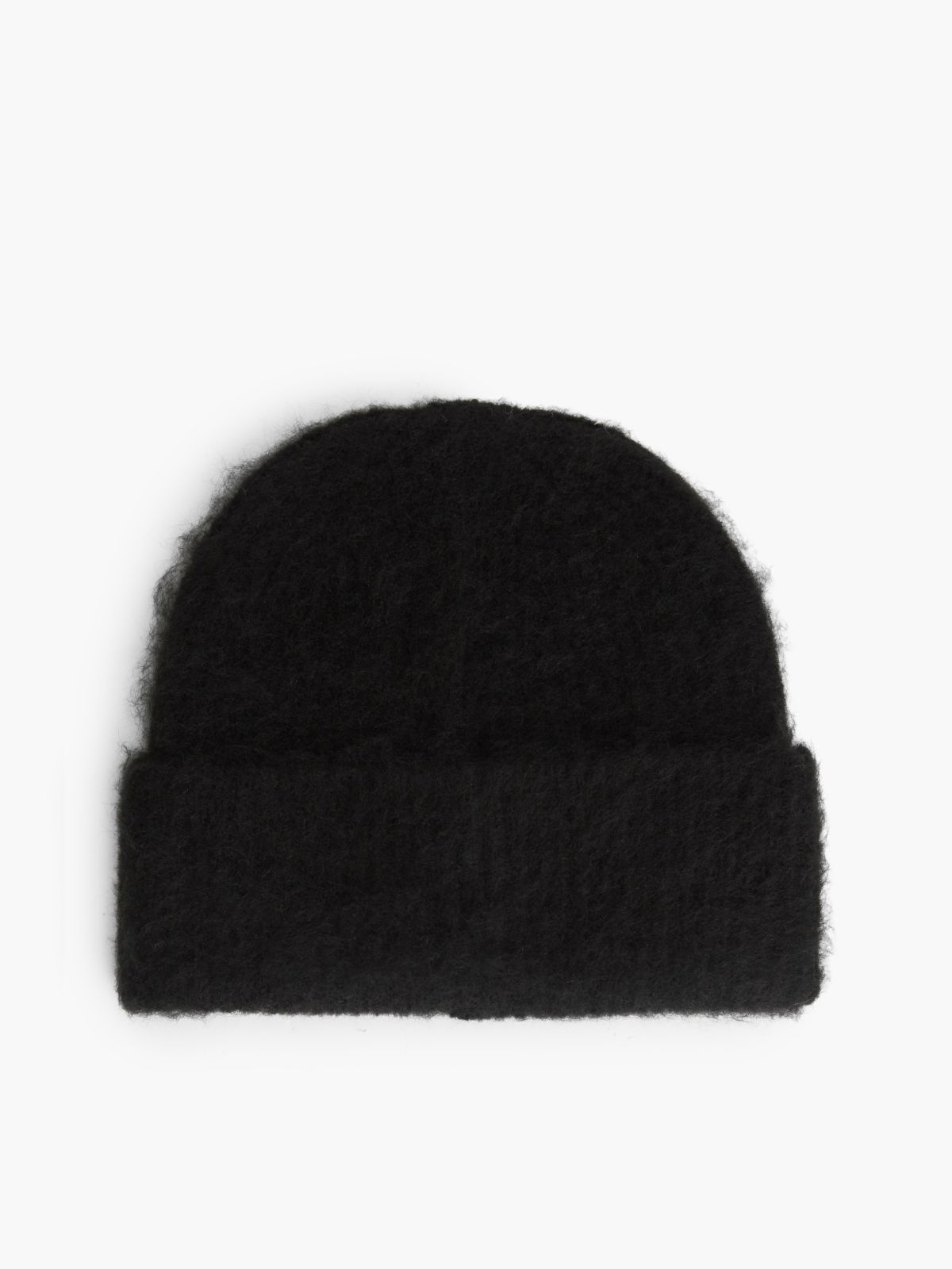Monogram Knit Beanie — Black