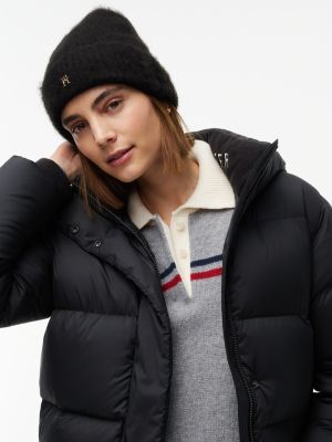 Женская шапка Tommy Hilfiger Monogram Knit Beanie, цвет: Чёрный — фото 4