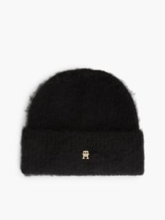 Monogram Knit Beanie — Black 1