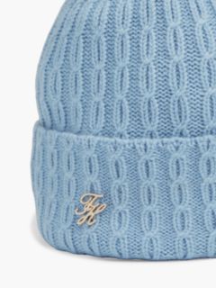 Cable Knit Wool-Blend Pom Beanie — Southern Sky 3