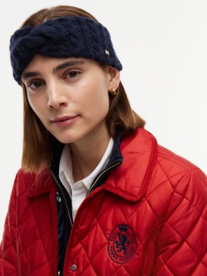 Женские аксессуары для волос Tommy Hilfiger Twisted Cable Knit Headband, цвет: Космический синий — фото 4