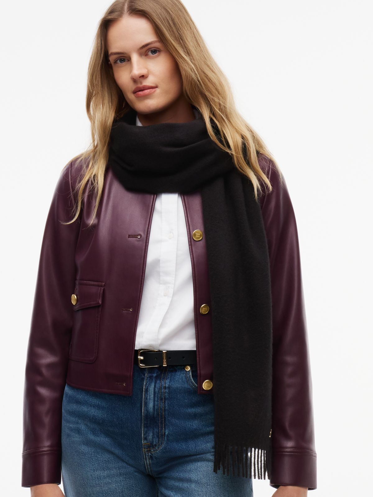 Cashmere Scarf — Black