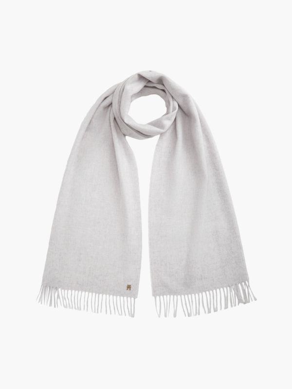 Cashmere Scarf — Light Grey Heather