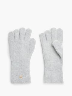 Wool-Blend Knit Glove — Light Grey Heather 1