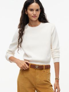 Monogram Buckle Reversible Leather Belt — Black Cognac 8