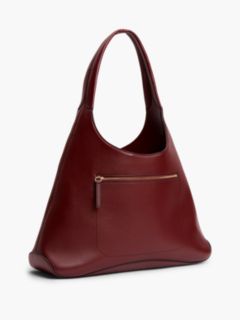 Monogram Slouchy Shoulder Bag — Oxblood 3