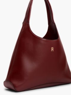 Monogram Slouchy Shoulder Bag — Oxblood 5