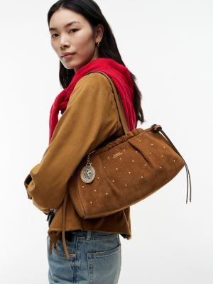 Женские сумки Tommy Hilfiger Studded Suede Shoulder — фото 2