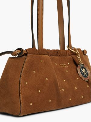 Женские сумки Tommy Hilfiger Studded Suede Shoulder — фото 4