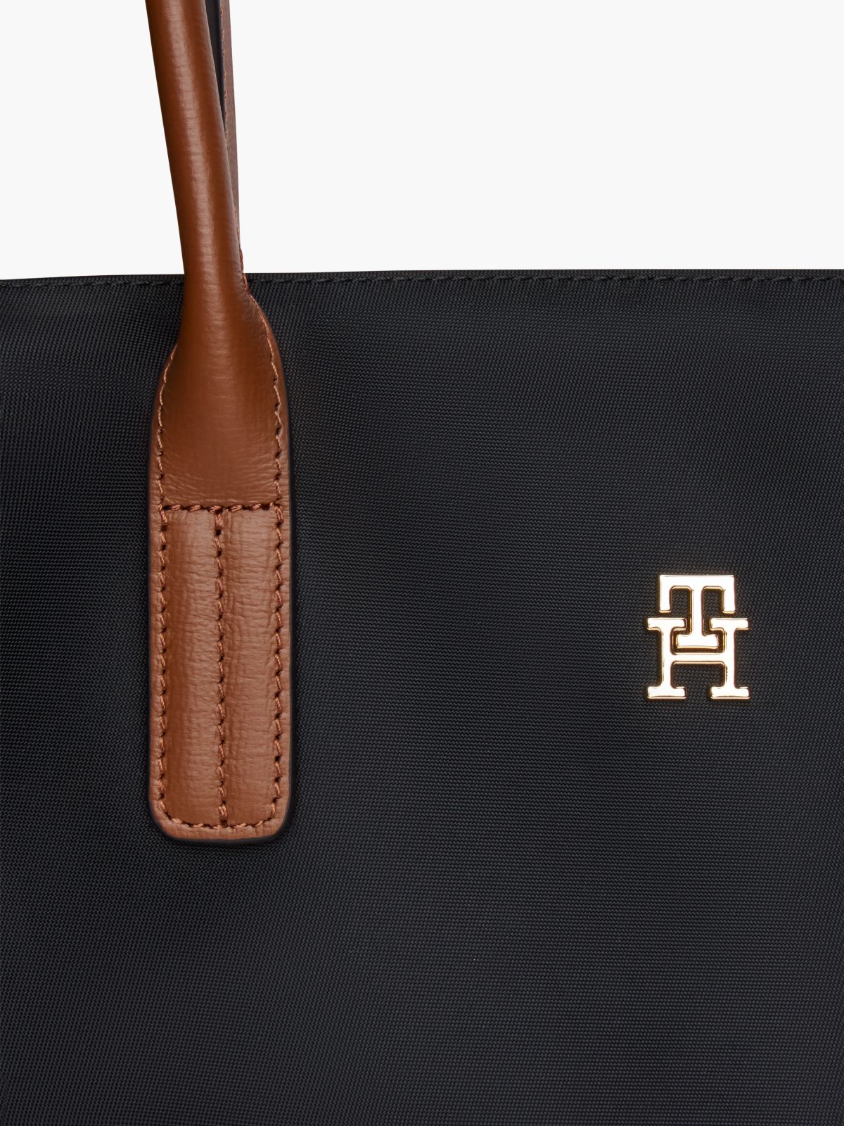 Monogram East-West Tote Bag — Black
