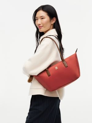 Женская сумка Tommy Hilfiger Monogram East-West, цвет: Красный — фото 2