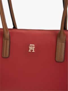 Monogram East-West Tote Bag — Autumn Red 4