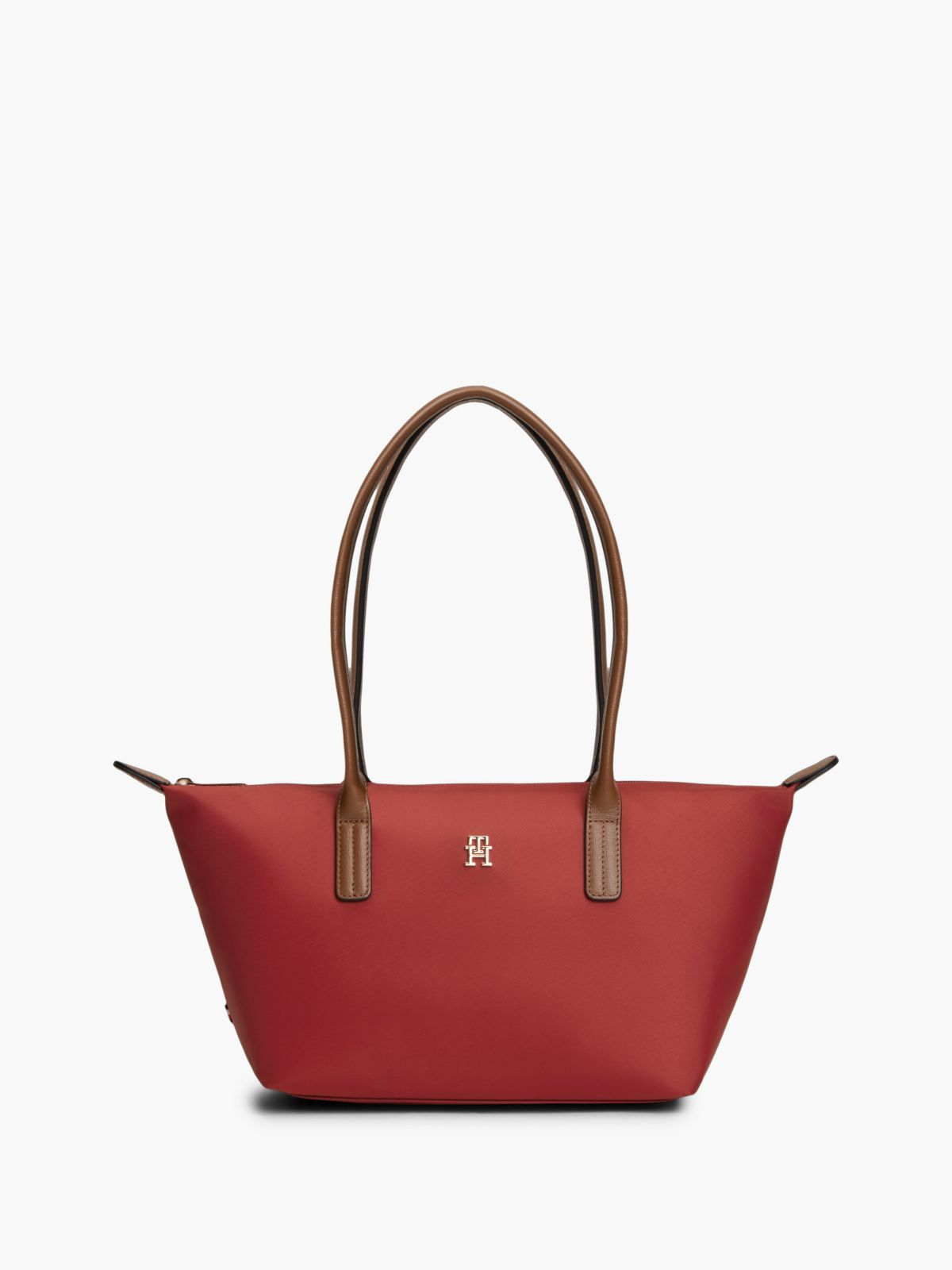 Monogram East-West Tote Bag — Autumn Red