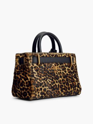 Женская сумка Tommy Hilfiger Leopard Print Calf Hair Micro, цвет: Леопардовый — фото 3