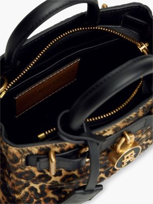 Женская сумка Tommy Hilfiger Leopard Print Calf Hair Micro, цвет: Леопардовый — фото 5