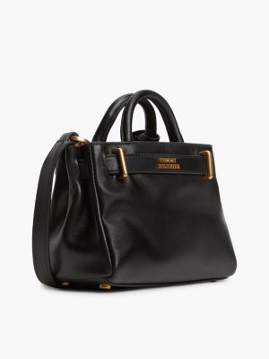 Женская сумка Tommy Hilfiger Floral Motif Leather Micro, цвет: Чёрный — фото 3