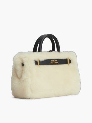 Женская сумка Tommy Hilfiger Shearling Micro, цвет: Бежевый — фото 3