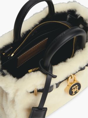 Женская сумка Tommy Hilfiger Shearling Micro, цвет: Бежевый — фото 5