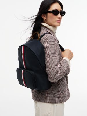 Рюкзак Tommy Hilfiger Monogram Signature Stripe, цвет: Космический синий — фото 2