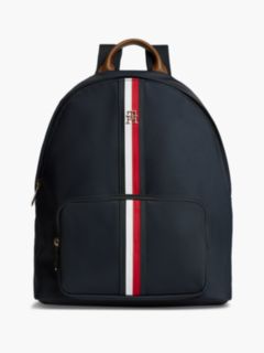 Monogram Signature Stripe Backpack — Space Blue 1
