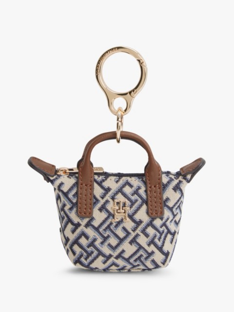 Женские брелоки Tommy Hilfiger Monogram Jacquard Coin Purse Bag Charm